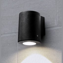 Zidna lampa crna FRANCA 90 1L IP55 1xGU10 LED 3.5W 4000K - sijalica uključena uz proizvod 3A7.002.000.U1L Fumagalli