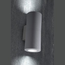 Zidna lampa siva FRANCA 90 2L IP55 2xGU10 LED 2x3.5W 4000K - sijalica uključena uz proizvod 3A7.003.000.U2L Fumagalli