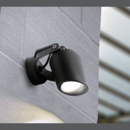 Zidna lampa crna MINITOMMY EL IP66 1xGU10 LED 1x3.5W 4000K - sijalica uključena uz proizvod 1M2.000.000.U1L Fumagalli