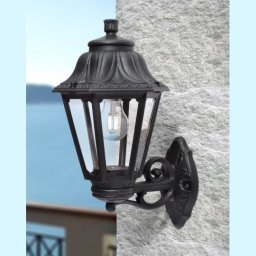 Zidna lampa crna BISSO/ANNA gore/dole IP55 1xE27 E22.131.000.E27 Fumagalli