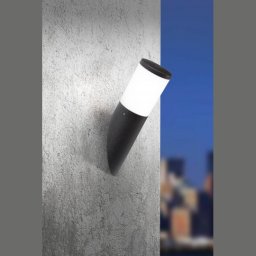 Zidna lampa crna AMELIA FS IP55 1xE27 LED 6W 4000K - sijalica uključena uz proizvod DR2.571.000.F1L Fumagalli