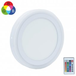 Nadgradni okrugli LED panel beli 18W+6W 6500K+RGB MP18NO-WRGB
