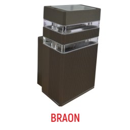Zidna lampa braon Max.1x35W IP44 1xGU10 dva reda M036 II B