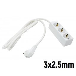 Priključnica Prenosna trostruka (produžni kabl) 3x2.5mm 2m Tehnoelektro