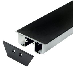 Aluminijumski profil za LED trake crni Dupli set sa difuzorom 18x48.3x2000mm MA-01 Mitea Lighting