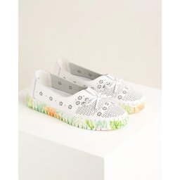 Kožne ženske espadrile 25187 bele
