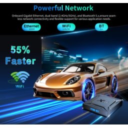 Gembird GMB-X96 M200 4/64GB smart TV box S905X5M quad ARM G310V2, 2x4K 2.4&5G, 1000M, BT, Android 14