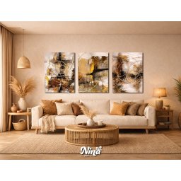 DIGITAL ART slike na platnu Linije i krugovi ms282