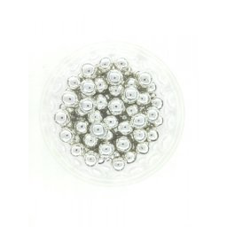 Dekorativne perle SREBRNE 9mm 50g