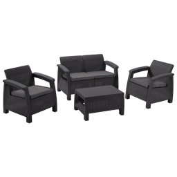 Baštenska garnitura CORFU II grafit Keter CU 223204