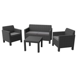 Baštenska garnitura Orlando Grafit siva Keter CU 226515