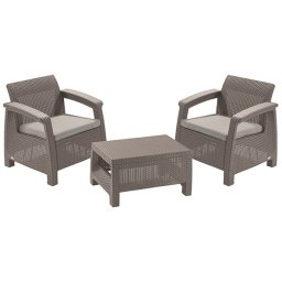 Baštenska garnitura Corfu Weekend kapućino Keter CU 227630