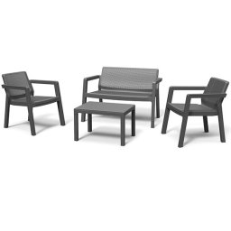 Baštenska garnitura Emilly Patio grafit Keter CU 246589