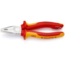 Knipex klešta kombinovana izolovana 1000V VDE 180mm sa mogućnošću kačenja ( 03 06 180 T )