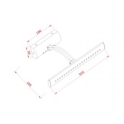 VESTA 140 ZIDNA LAMPA LED 7W 4000K HROM