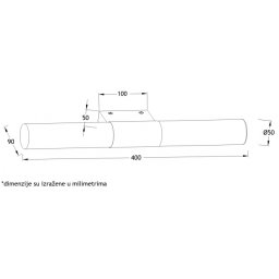 VESTA 146 ZIDNA LAMPA LED 8W 4200K