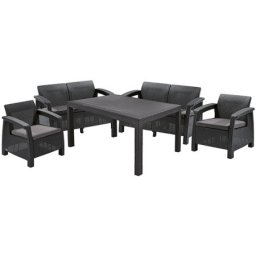 Curver baštenski set corfu fiesta, Pe-ratan, grafit ( CU 223216 )