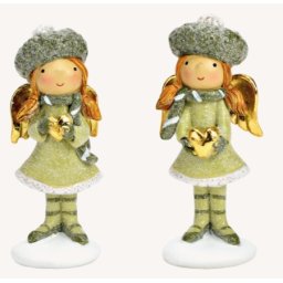 Viter novogodišnja figura andjeo sa srcem 11cm ( 10040131 )