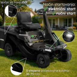 Iskra traktorska kosilica za travu 224 cm3 ( IE-TM224-610 )