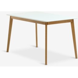 Trpezarijski sto 80x130 bela/natur