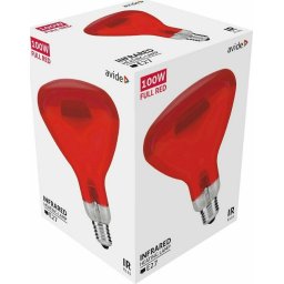 SIJALICA E27 INFRA FULL RED 100W AVIDE