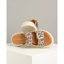 Kožne papuče na debelom đonu 1-27239-42 leopard