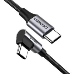 Ugreen US255 USB-A 2.0 na USB tip C 3A 1m 90 stepeni Kabl