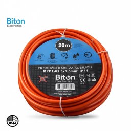 PRODUZNI KABL ZA KOSILICU 20m MZP1-01 3x1.5mm IP44 BBLINK