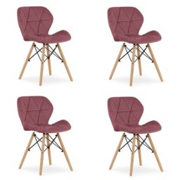 Oskar lago stolica od somota - set 4komada roze ( 3799_4-la-el17 )