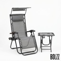 Bolzz podesiva baštenska fotelja sa tendom gray ( bolfotgry )