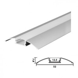 2M ALU ZA LED TRAKU OVALNI