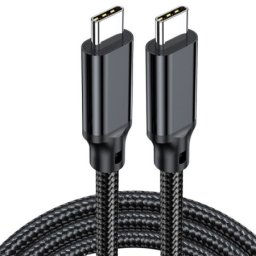Xwave USB Kabl TipC M/M 5A 240W 20Gbps 1m black aluminium 265430