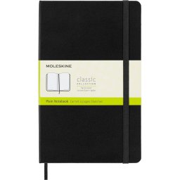 Moleskine Rokovnik sveska – tvrdi povez, bez linija, Large (13 × 21 cm), crna