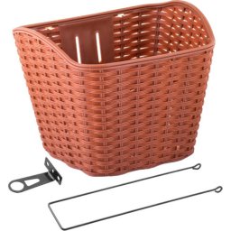 Korpa vensini pvc pletena imtacija braon sa držačima ( 3140019 )