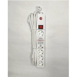 Linkom kabli produžni 6r/5m sa prekidačem i zaštitom 3x1.5mm beli
