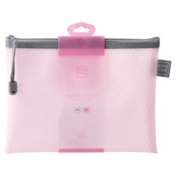 Biro Time zippit mesh m fascikla sa zipom 23x17.5cm roze ( 480366 )