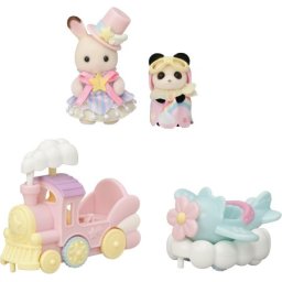 Sylvanian families amusement park ride set -plane & train- ( EC5819 )