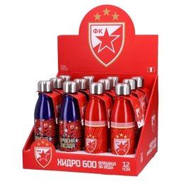 Best Buy hydro 600 flašica za vodu aluminijumska 600ml crvena zvezda miks ( 300000 )