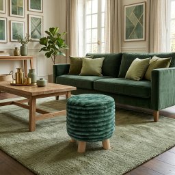 TABURE PLIŠ PRUGE OKRUGLO OP25490 MIX 6 BOJA WY