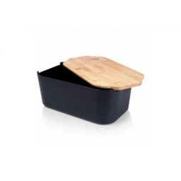 Vilde 259301 - Kutija za hleb 33 x 18,5 x 12 cm - Crna