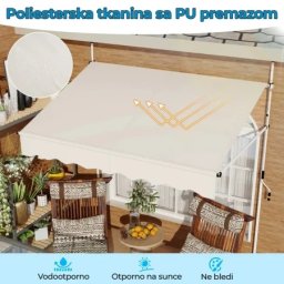 Balkonska Tenda Bež 250x120cm ( 1927 )