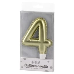 Balloon candle svećica zlatna - odaberite broj ( 710384 )