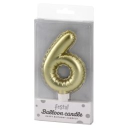 Balloon candle svećica zlatna - odaberite broj ( 710386 )