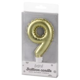 Balloon candle svećica zlatna - odaberite broj ( 710389 )