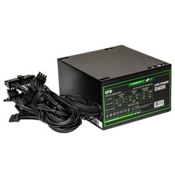 Napajanje D600 600W UGD Power 12cm FAN, 20+4pin, 4+4pin, 3xSATA, 1xIDE, 2x6+2pin Black