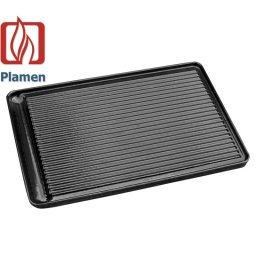 Gusana roštilj tava rebrasta emajlirana 26x40cm PREMIUM Plamen