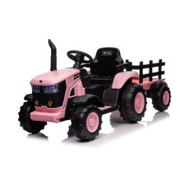 Traktor sa prikolicom - roze