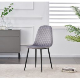 Trpezarijska stolica Mojito Siva/Crne noge 425x400x900 mm ( 775-038 )
