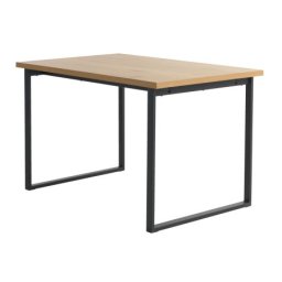 Trpezarijski sto 80x120 cm hrast/crna