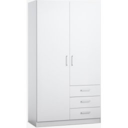 Ormar 97x176 cm kombinacija bela
